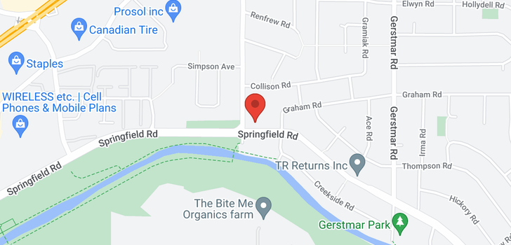 map of 2560 Springfield Road